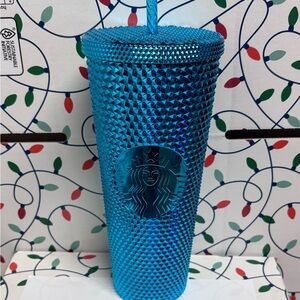 (New) 2023 Blue Chrome Starbucks Tumbler